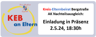 Einladung AK Nachteilsausgleich